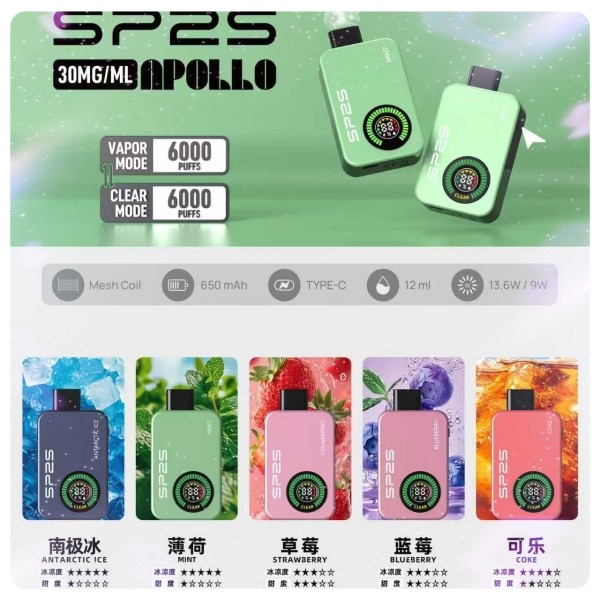 SP2S拋棄式12000口 一次性電子煙